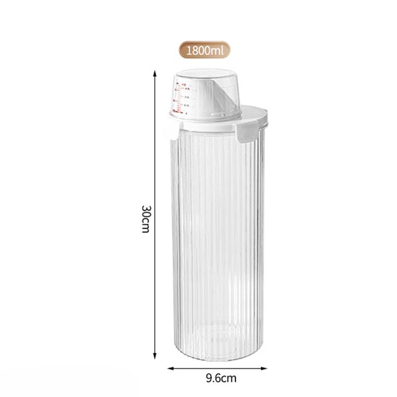 Large-sized Pet Sealed Thickened Storage Jar Storage Jar Portioning Bottle, Large-capacity Measuring Cup
