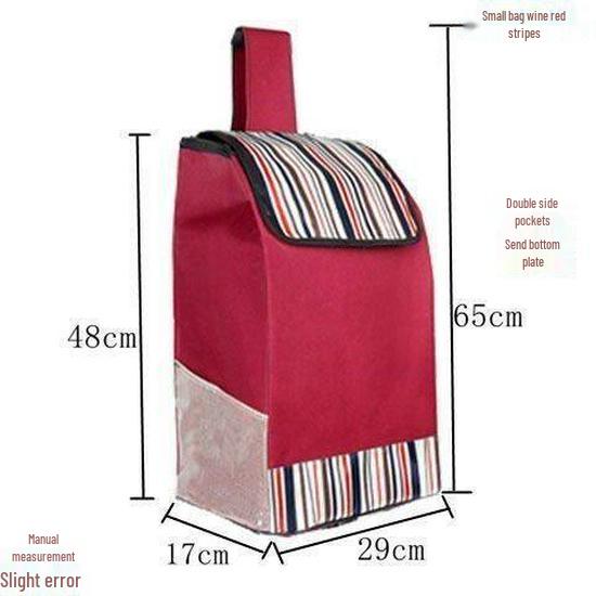Waterproof Oxford Cloth Shopping Cart Bag – Thickened, Portable, and Durable Handcart Bag
