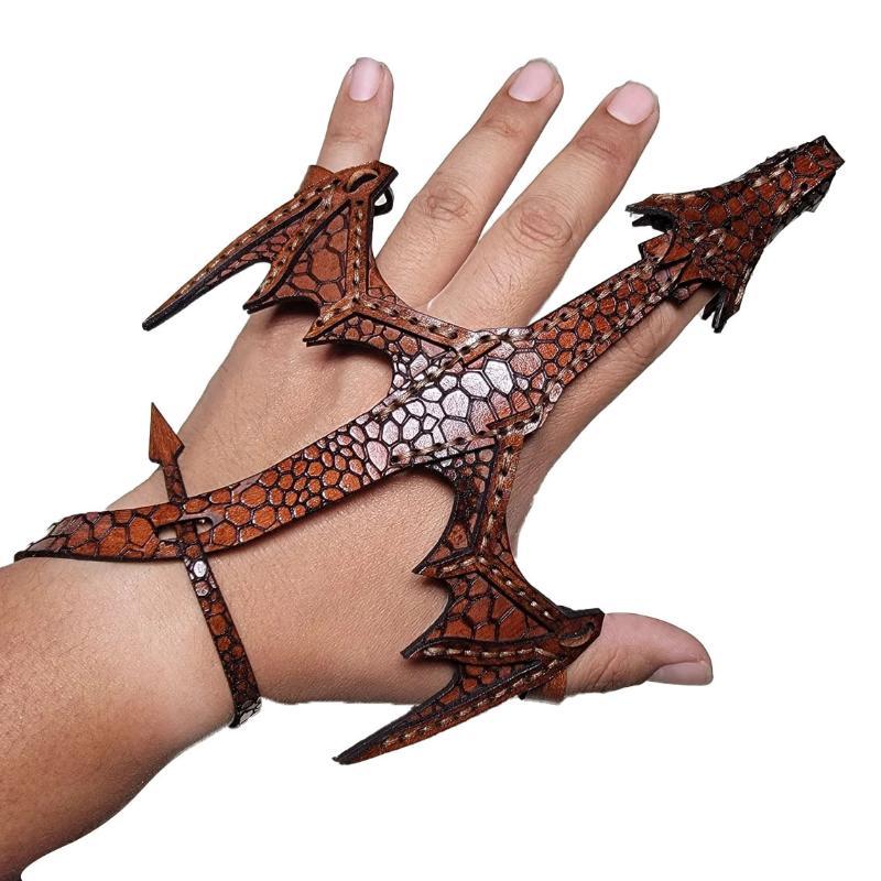 Adjustable Cosplay Leather Dragon Bracelet Stylish Arm Band Unique Jewelry Gift