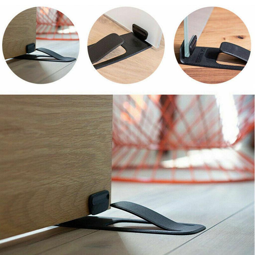 Opritoare de ușă din plastic anti-coliziune antiderapante decorative pană opritor de ușă reținător de ușă spate ușor de instalat