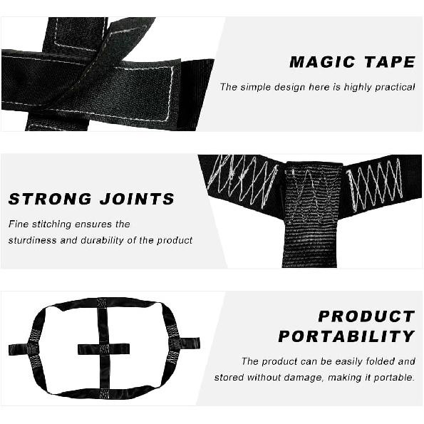 Motorcycle Rear Wheel Tie Down Strap, Transport Balance Tire Straps Strong Polyester Handlebar Belt, Universal Heavy Duty Rear Wheel Strap for