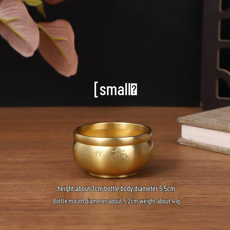 Латунный курильница Пять богов богатства: Настольный орнамент «Сокровищница» с сандаловым и линейным благовониями