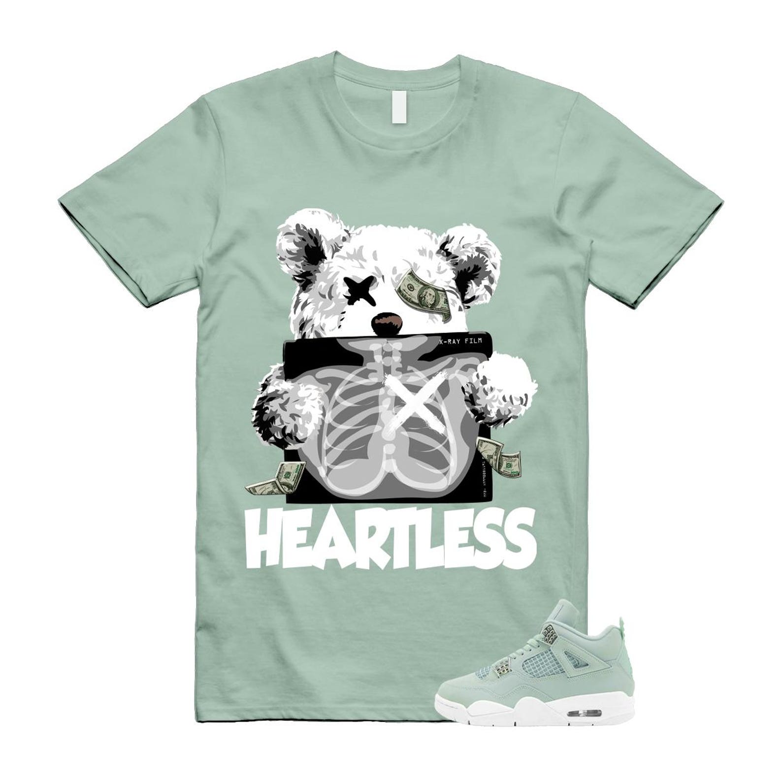 4 Seafoam Green White Sail T Shirt Match HEART XL