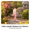 1:64 Scale Walking Woman Figurine Colorfast-Resistant for Architectural Displays
