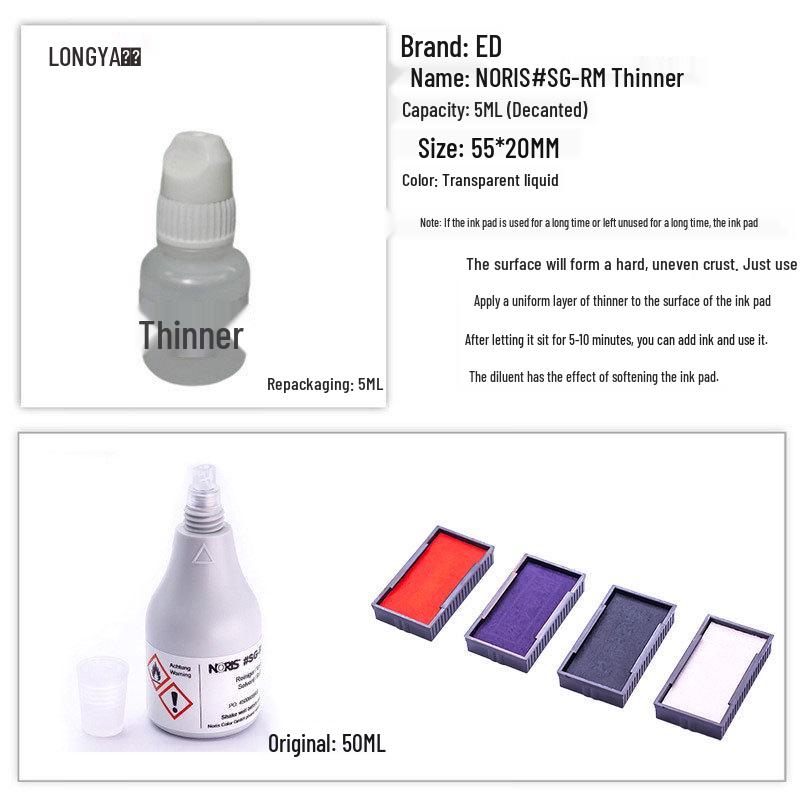 Re-inkable Adjustable Date Stamp ED401: Multi-Format English & Chinese with Slash/Dash Options and Number Wheel.
