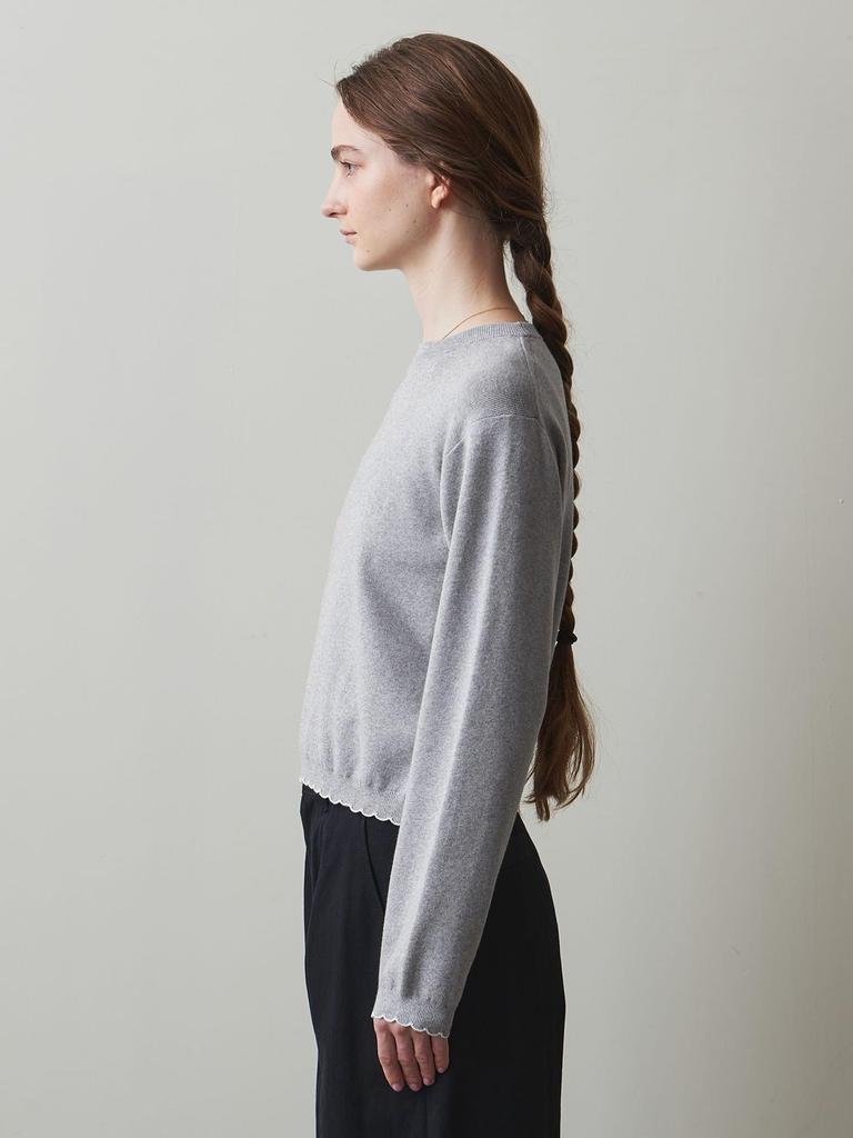 Beauty Youth United Arrows Steven Alan Cotton Cashmere Long Sleeve Knit 82131990460 0300 OFF FREE & WHITE(03)