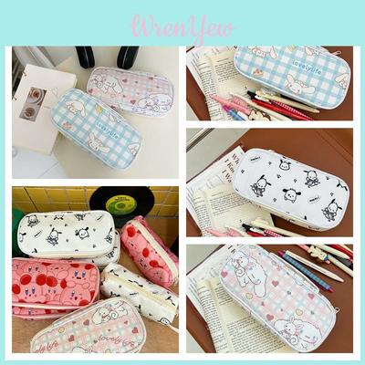 Cute Korean Style Nylon Pencil Case With Large Capacity For Girls And Ins Fans