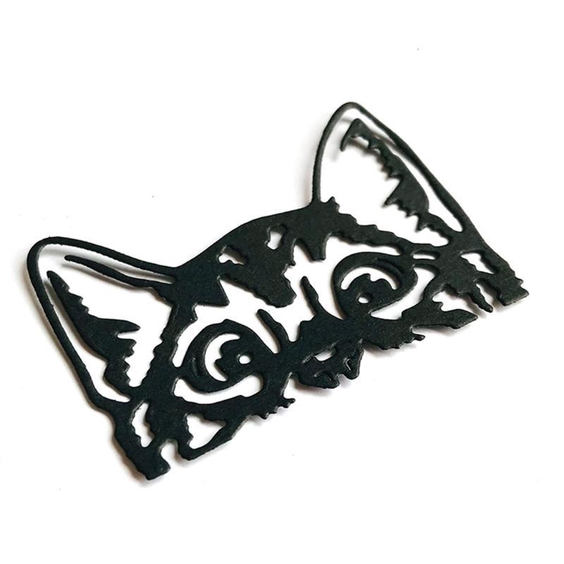 for Cat for Head Metal Cutting Dies Stencil Scrapbooking DIY Album Stamp Paper Card Mold Embossing Decoration Craft