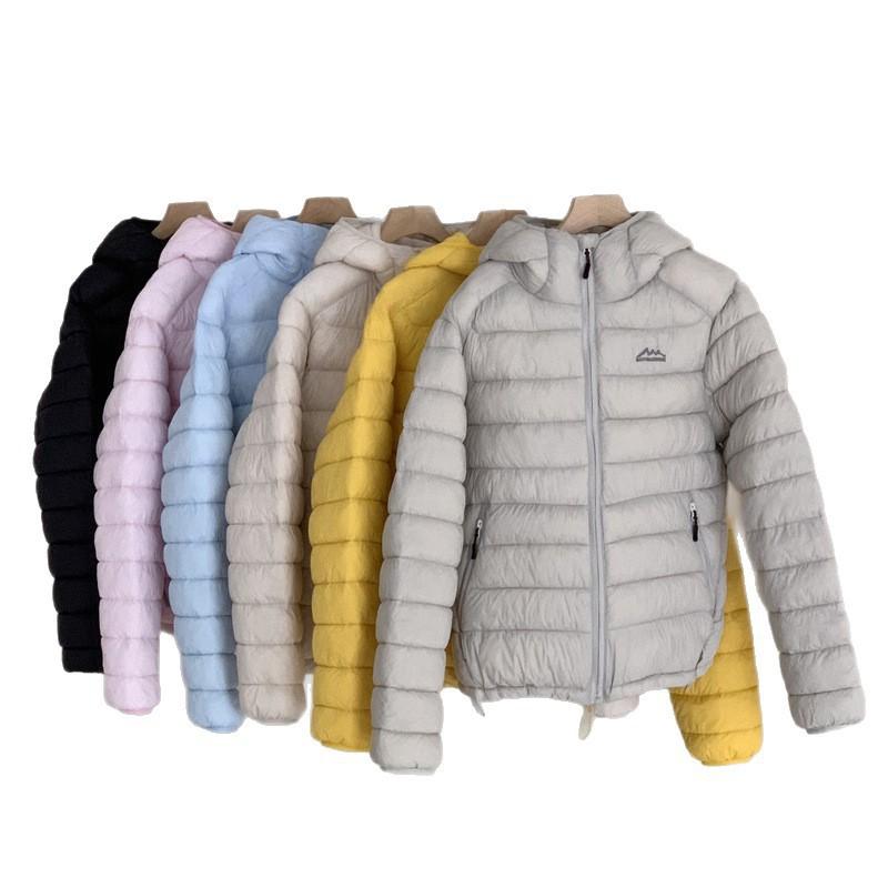 Lightweight Short Hooded Quilted Warm Cotton-padded Jacket