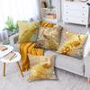 1/4pcs Golden Peacock Winter Snowfall Throw Pillow Covers Luxury Decorative Cushion Cases for Home Sofa Bedroom Cushion Cover