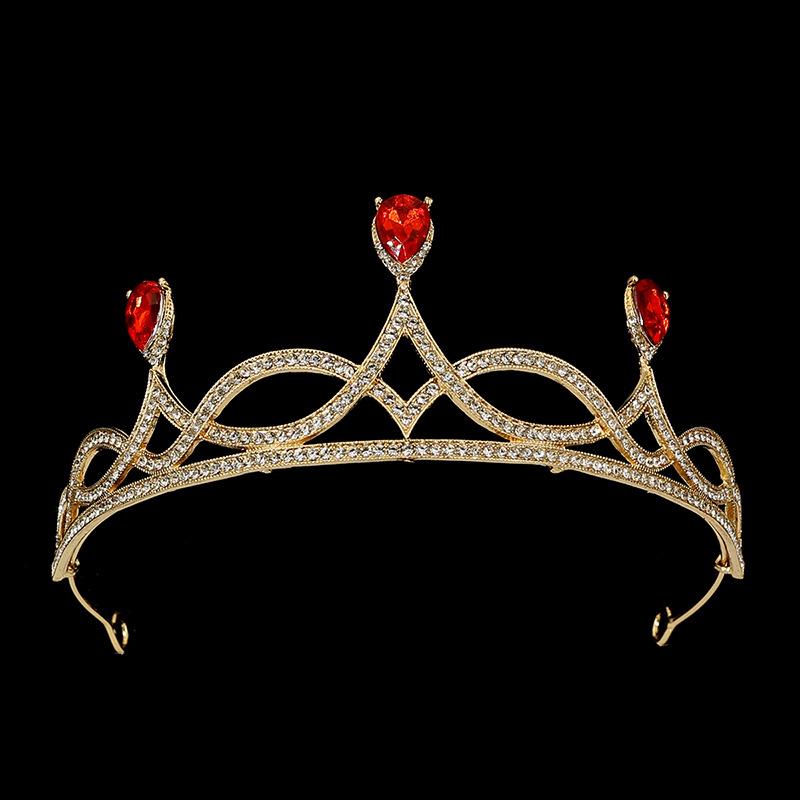 Bridal Headdress Rhinestone Alloy Headband Headdress Wedding Accessories Makeup Dress Hair Accessories Birthday Crown