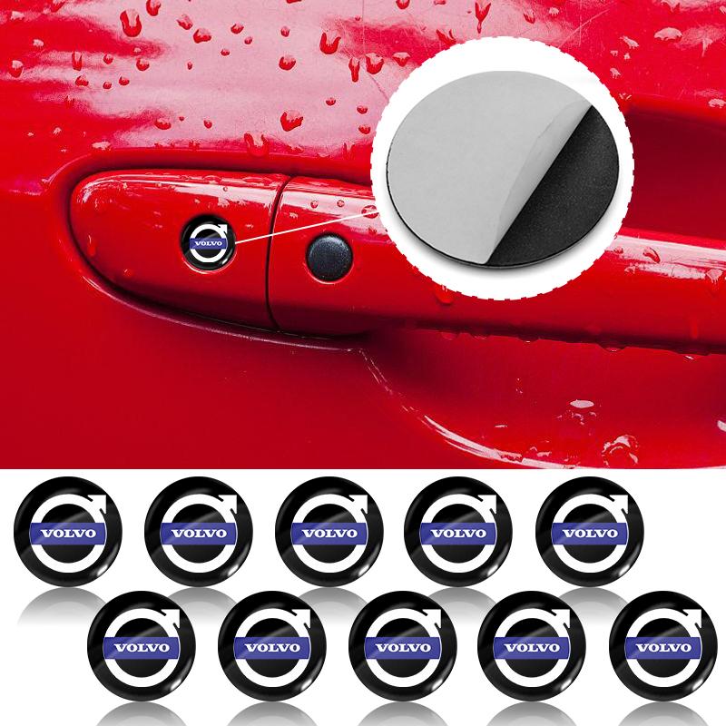 Tappo Protettivo Buco Chiave Serratura Portiera Auto Copri Foro Chiave Adesivo Decorativo Per Volvo XC60 XC90 S60 S80 S40 V40 V60 V70 V50 XC70
