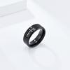 Diamond Cross Titanium Steel Ring Engraved with AAA Zircon Index Finger Ring Personalized Light Luxury Hand Jewelry