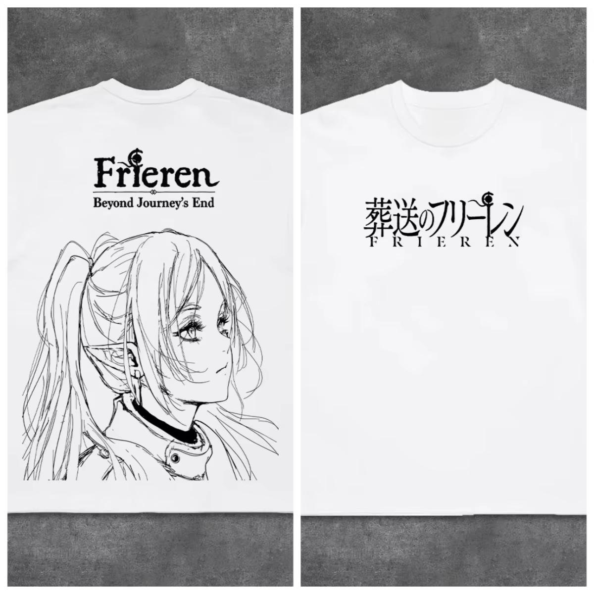 

Frieren Beyond Journeys End 2 anime graphics 100cotton Unisex shirt Y2K ONeck Short Sleeve Mens womens New summer Tshirt L