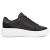 UGG Leder Rundzehen Schnürschuhe Strapazierfähige Low-Top Sneaker Damen Sneaker Schwarz 1158032-BLK