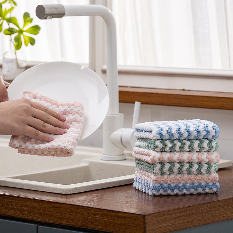 Großes, nicht fusselndes, saugfähiges Geschirrtuch - Verdickt, ölabsorbierend, keine Wasserflecken, ideal zum Abwaschen und für den Küchengebrauch