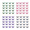 20 Stück 2D Große Schmetterling Wandaufkleber Selbstklebende Schmetterlingssticker Abziehen und Aufkleben Abnehmbare Wandmalereien für Küche Schlafzimmer Wohnzimmer