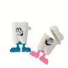 10 sztuk pudełko na zęby mleczne Cute Cartoon dzieci zęby organizator plastikowe pudełko do przechowywania zębów mlecznych zapisz zbieraj Case pierwszy ząb Mini prezent