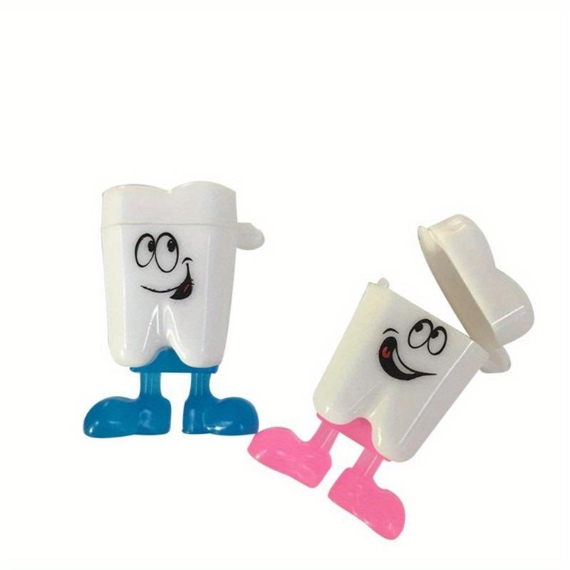10 STK Baby Tandæske Sød Tegneserie Børns Tænder Organizer Plast Mælketænder Opbevaringsæske Gem Saml Etui Første Tand Mini Gave