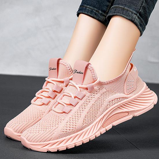 Women's Shoes Are Fashionable, Lightweight, and Casual Sports Shoes with Breathable Mesh and Soft Soles for Running