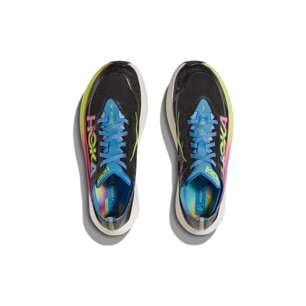 HOKA Rocket X 2 Black Rainbow Unisex Sneakers Multi 1127927-BKML