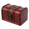 Small Jewelry Storage Treasure Rustic Wooden Box Case Vintage Handmade Chest