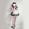 Sweet Maid Outfit Women Anime Maid Costume Fancy Dress Cosplays Costume Maid Dress with Sock Headwear Apron Bustel