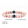 Black Stone Tiger Eye Magnetic Bead Bracelet