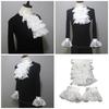 Jabot Collar Lace Wrist Cuffs Shirt Blouses Dress Removable Sleeves Ruffled Wrist Cuffs for Women Girl Photography