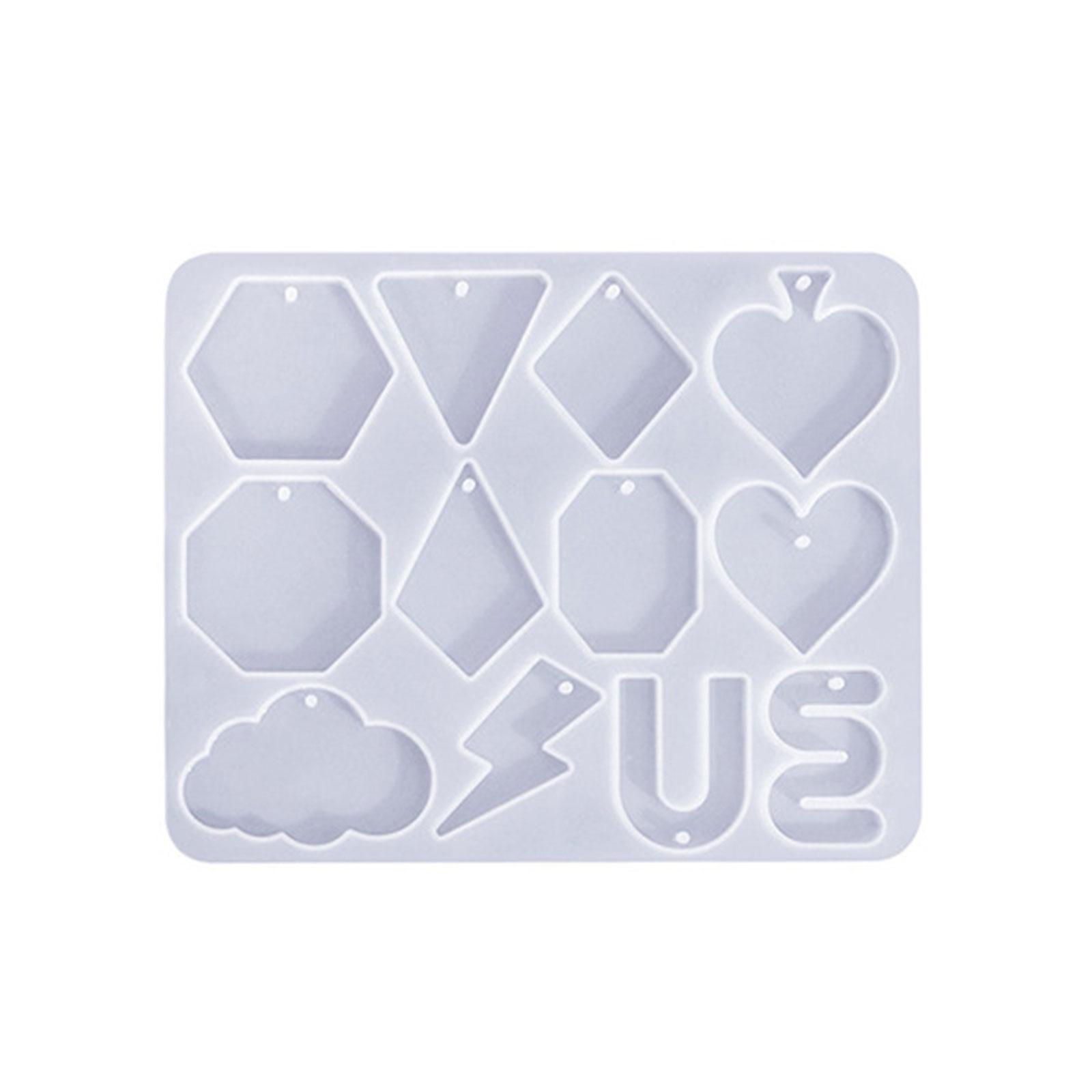 

Уникальные формы для сережек и подвесок для модных аксессуаров. Красивая форма для сережек-подвесок из смолы с различными формами. 2