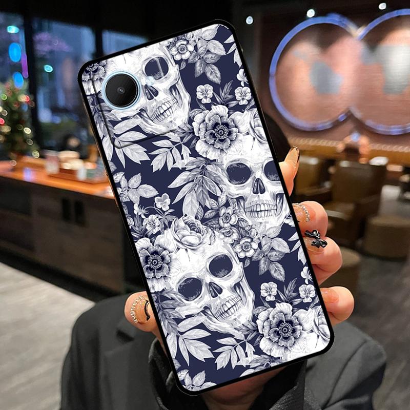 Gothic Fashion Skull For Realme 10 9 Pro Plus 8i 9i C11 C15 C30 C31 C35 C21Y C25Y GT Neo 2 3 3T GT Master Case