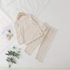 Girls' Polka Dot Summer Pajama Set - Light, Stylish Two-Piece for Home or Air-Conditioned Wear