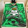 1Pc Club Santos Print Flannel Blanket High Quality Warm Comfortable Cover for All Seasons Perfect for Gifts Home Decor