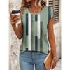 3D Printed Summer Women's T-Shirt Fashion Breathable Versatile Trend