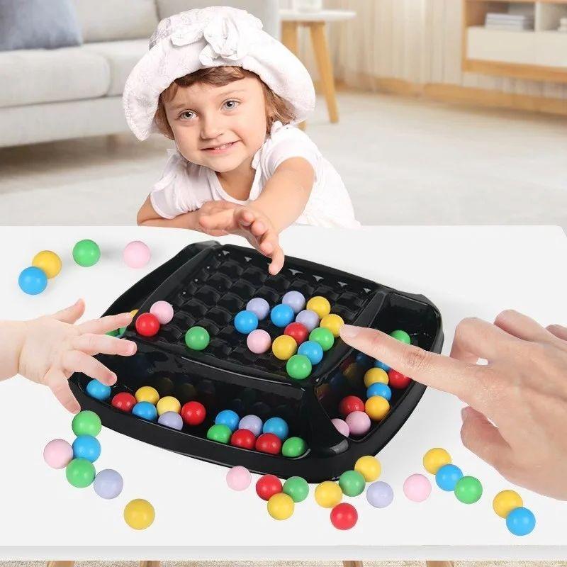 Regenbogenball-Eliminierung Farbzuordnungs-Brettspiel - Lustige Eltern-Kind-Interaktion Tischspielzeug für Kinder Familie