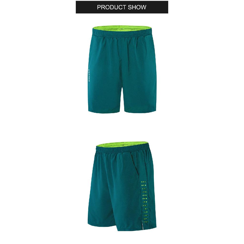 WOSAWE Mountain Bike Shorts Summer Men Cycling Shorts 2 in 1 MTB Shorts Padded Breathable Outdoor Riding Road Bike Short Trouser