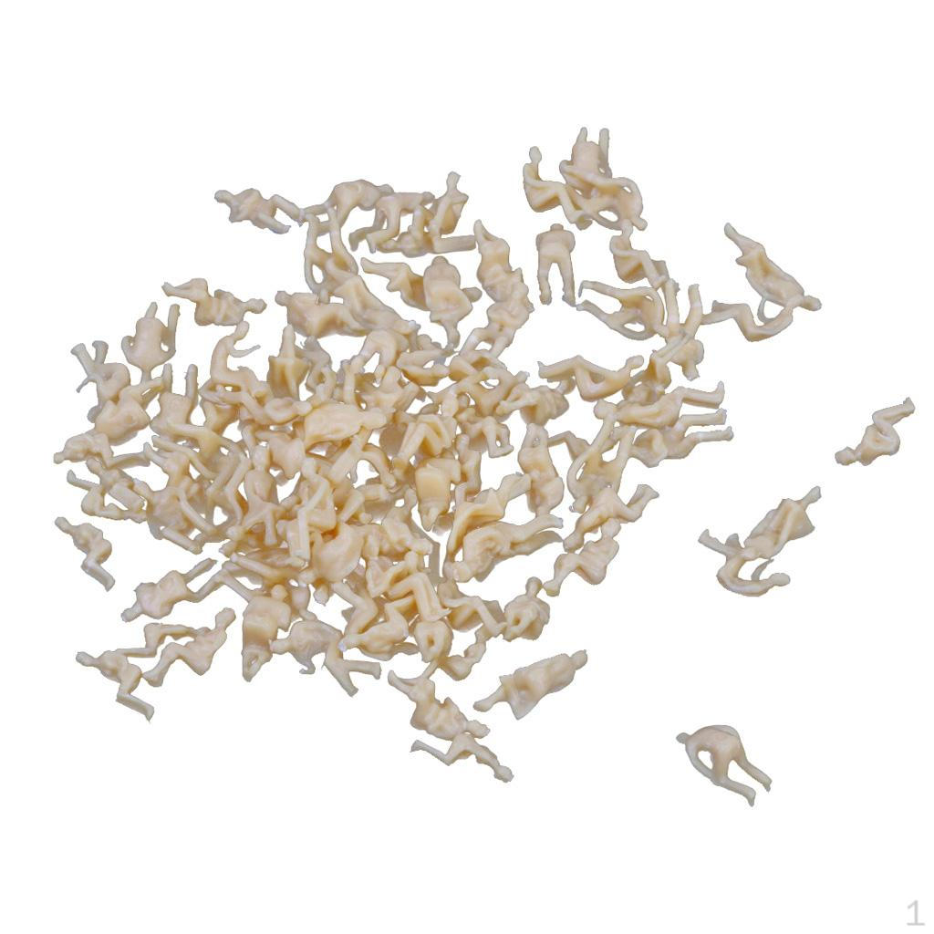 Unpainted 1: 87/100/150/200 Scale HO N Passers-by People Model Figures Layout