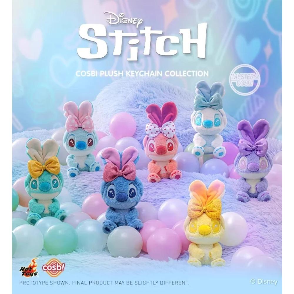 Genuine Hot Toys Candy Stitch Series Blind Box Cosbi Plush Keychain Collection Desktop Ornament Trend Cute Doll Gift