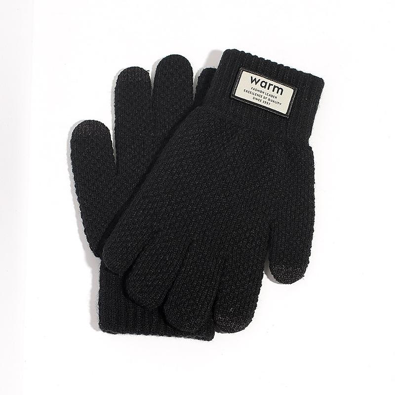 

Зимние Мужские Зимние Велосипедные Ветрозащитные Студенческие Вязаные Теплые Мужские и Женские Шерстяные Перчатки Сенсорные Осенне-Зимние Плюс Бархат и Утолщение average size