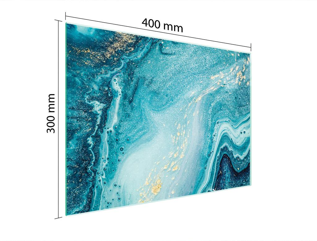 TABLA DE CORTAR DE CRISTAL 40x30 MÁRMOL
