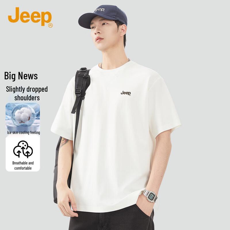 JEEP Men s Casual Round Neck Short Sleeve T-Shirt 3XL