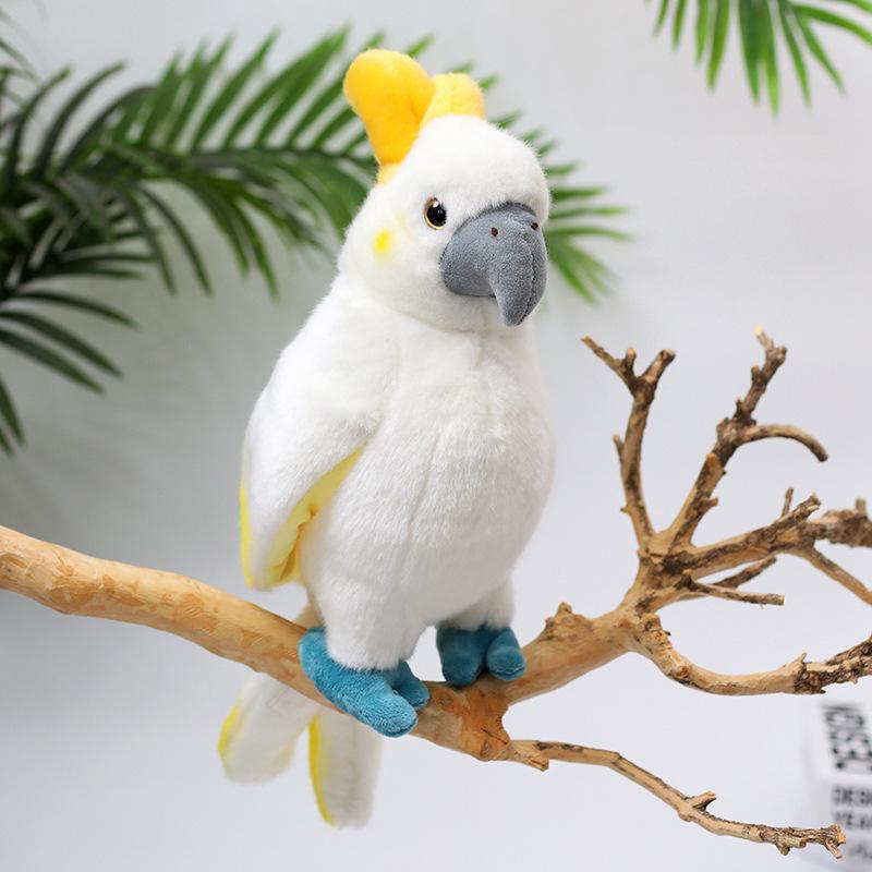 Realistic Parrot Plush Toy Stuffed Bird Sleeping Doll Cushion Comfort Kids Birthday Gift for Girls