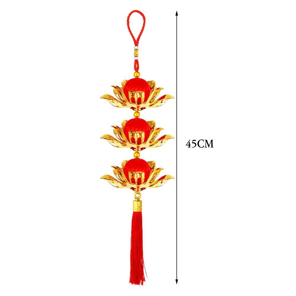 Chinese Style Hanging Lotus Flower Ornament Chinese Traditional Ornament  Housewarming Gift