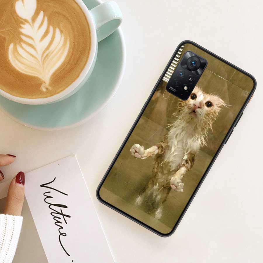 Haustier Katze Lustige Memes Handyhülle Für Redmi 13C 14C Note 13 14 Pro 5G Plus 12 12C 10 10A 10C 9 9A 9C 9T 8 8A K70 Pro Xiaomi Hülle S