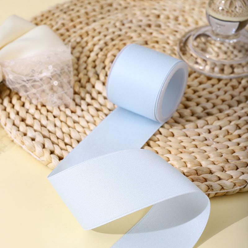 Double-Sided Matte Webbing Thickened Polyester-Cotton Jewelry Trophy Decorative Accessories Bow Colored Ribbon