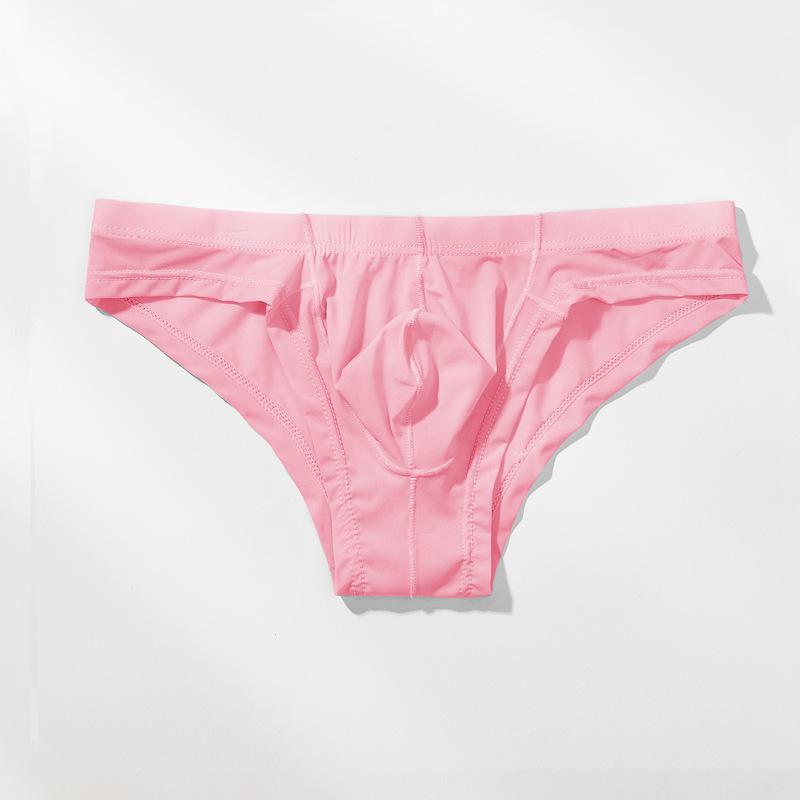 

Youye Мужские трусы-слипы из ледяного шелка с низкой посадкой, сексуальные, полупрозрачные XL