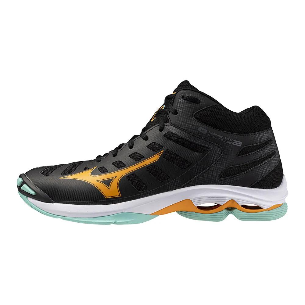 Mizuno Tensiune de val Medii adidași Negru/Portocaliu