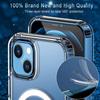 Case clear for iphone 14 plus magsafe armored case