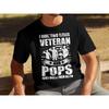 I Have Two Titles Veteran And Pops T Shirt Funny Fathers Day Unique Dad Military