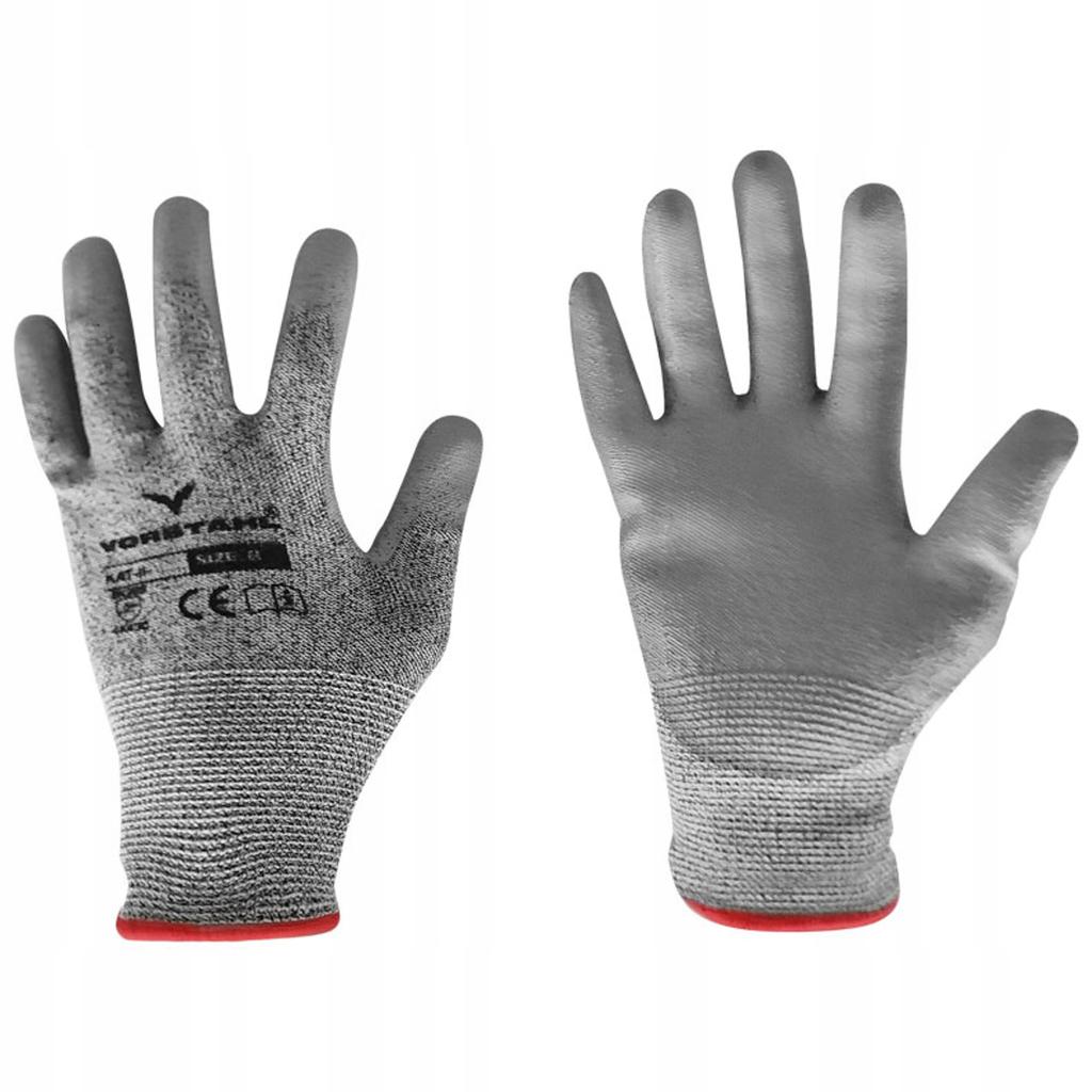Cut-resistant Gloves, Polyester, Polyurethane, 12 Pcs, Size 8, Vorstahl Quality
